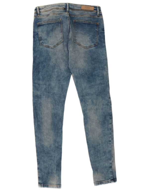 Женские потертые джинсы скинни Zara EU 38, маленькие W28 L28, синие