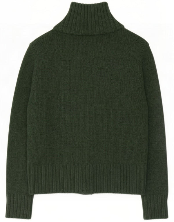 Pierre Cardin Womens Oversized Cardigan Sweater IT 38 XS Green Acrylic