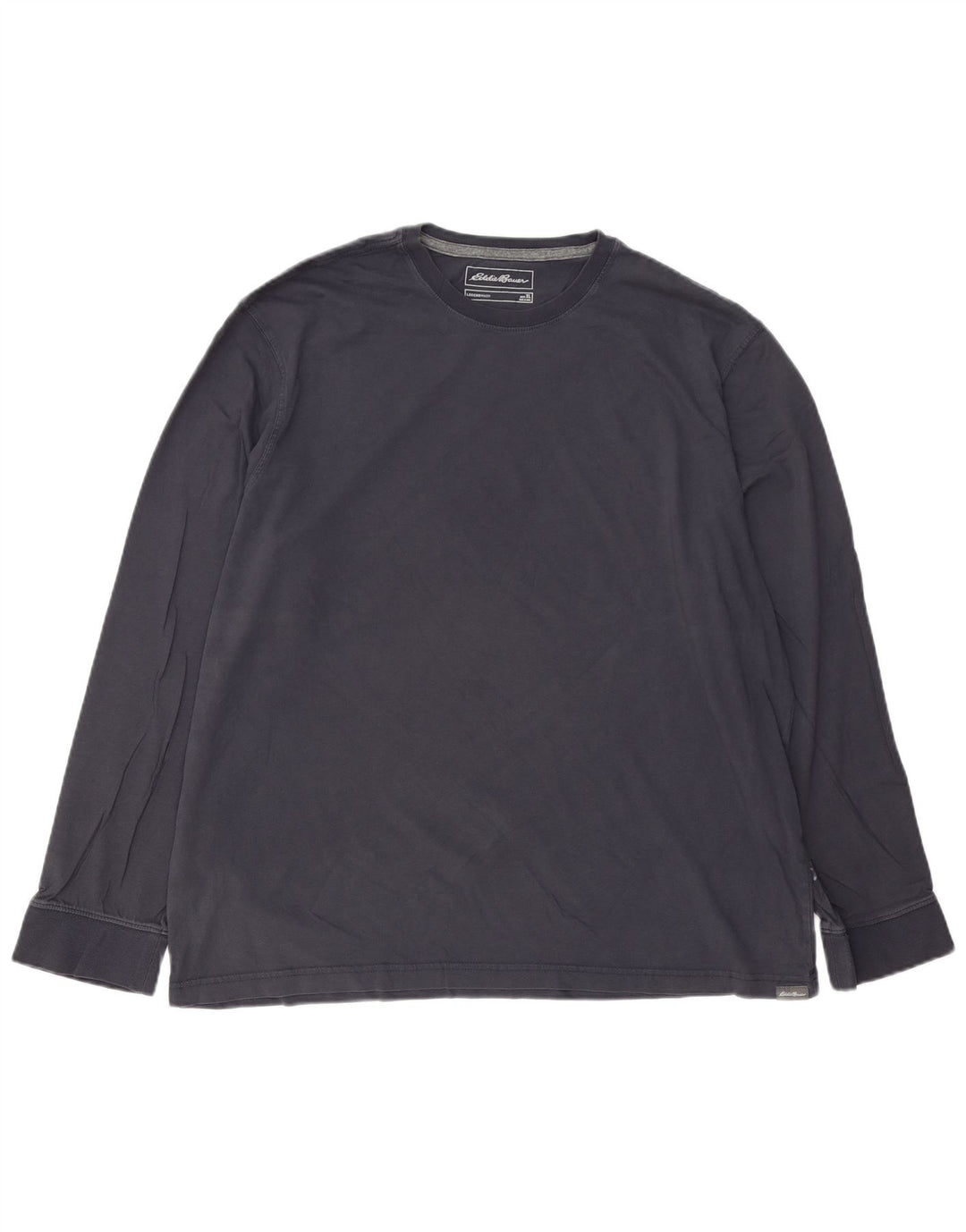 EDDIE BAUER Мужской топ с длинным рукавом XL, темно-синий, хлопок