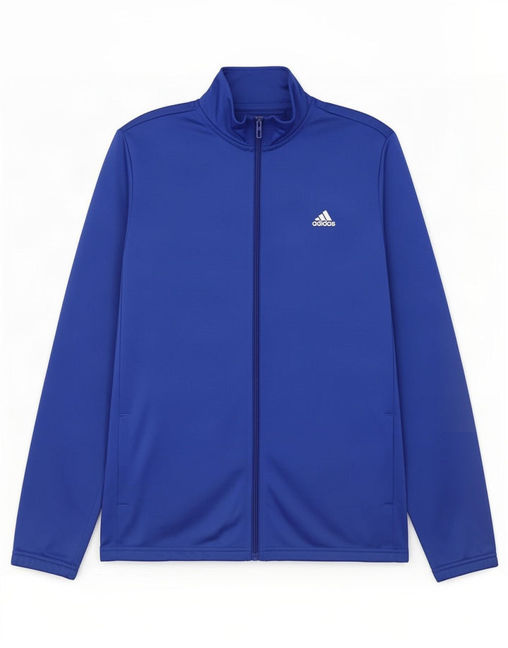 Спортивный костюм Adidas для мальчиков с графическим рисунком, верхняя куртка 15-16 лет, синий полиэстер