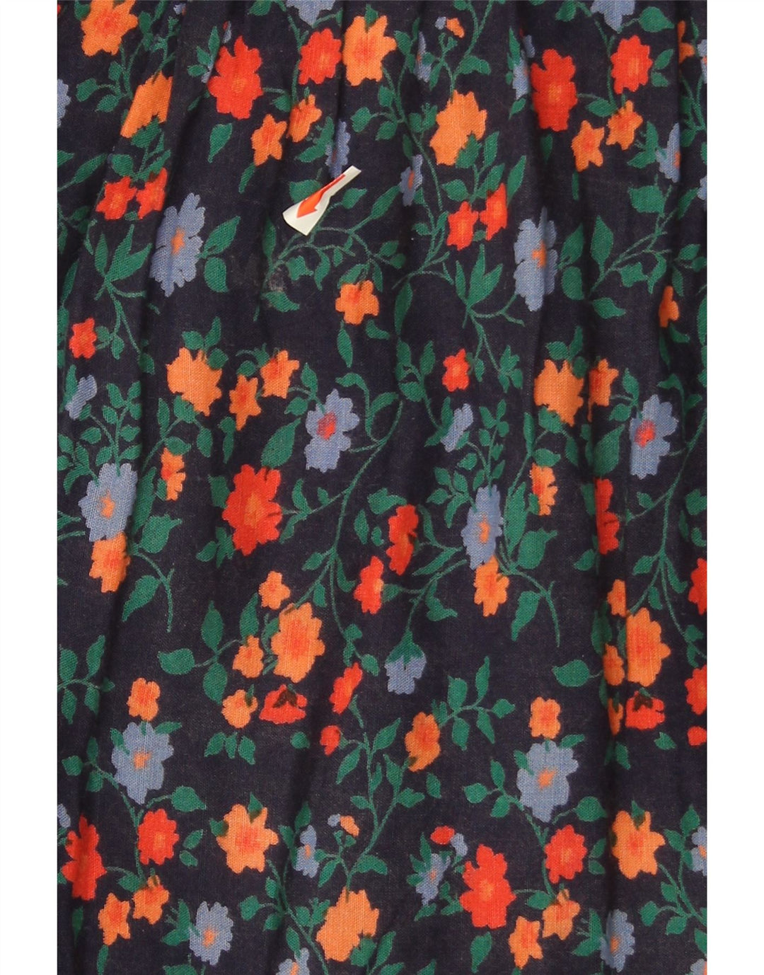 VINTAGE Womens A-Line Skirt W30 Medium  Navy Blue Floral