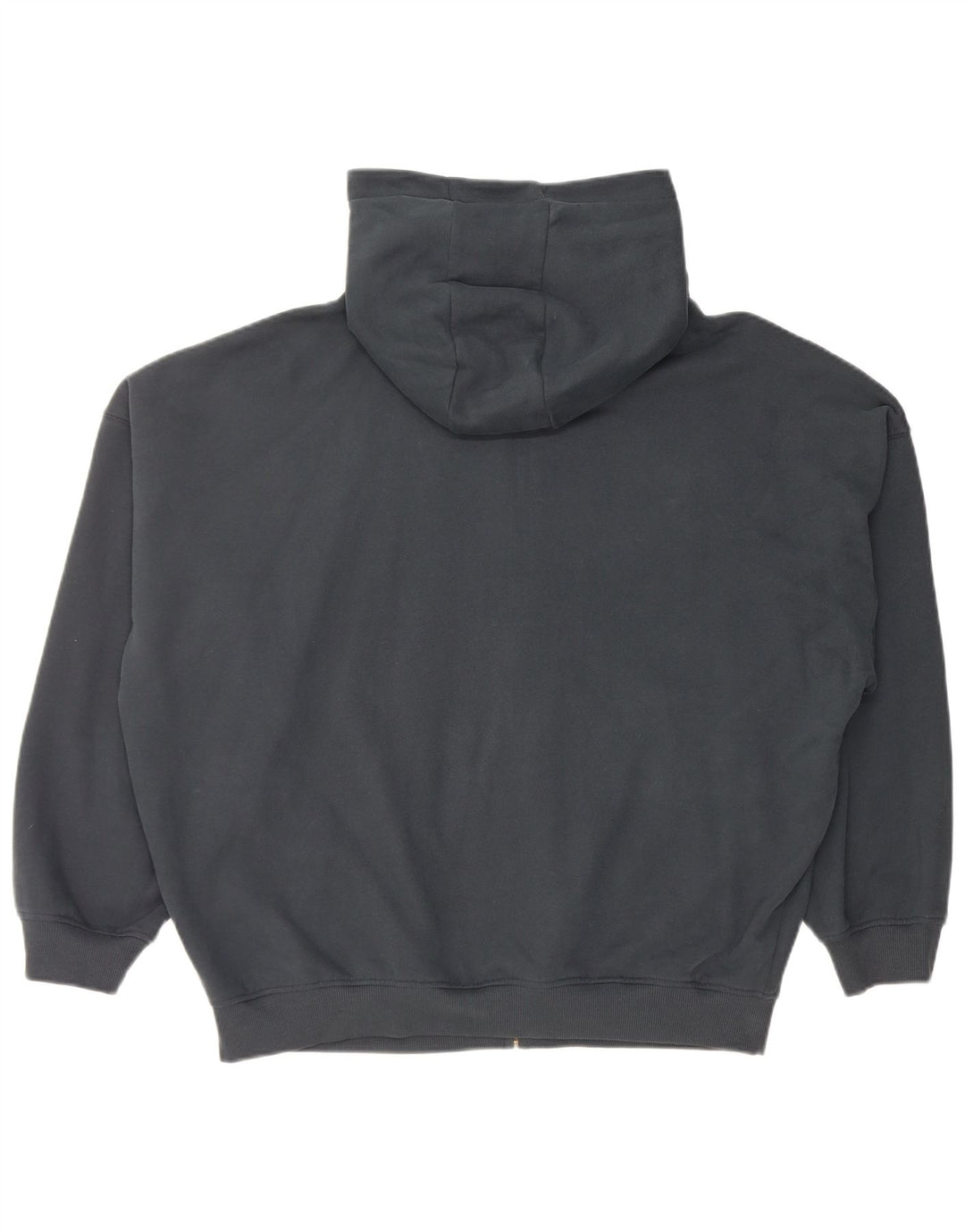 ANIMAL Womens Oversized Zip Hoodie Sweater UK 14 Large Black Cotton