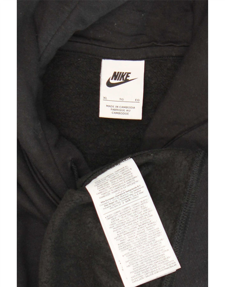 Мужская толстовка с капюшоном Nike XL, черный хлопок