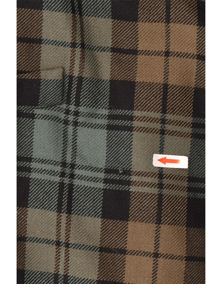 Alberto Biani Женское двубортное пальто IT 42 Medium Green Plaid