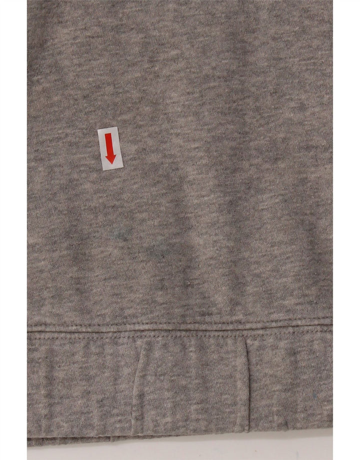 ADIDAS Womens Graphic Hoodie Jumper UK 8 Small Grey Polyester Vintage Adidas and Second-Hand Adidas from Messina Hembry 
