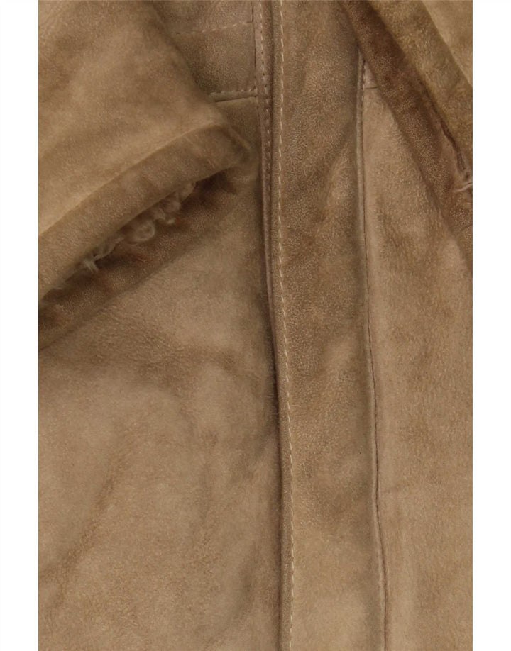 Винтажная мужская короткая дубленка IT 50 Large Brown Classic