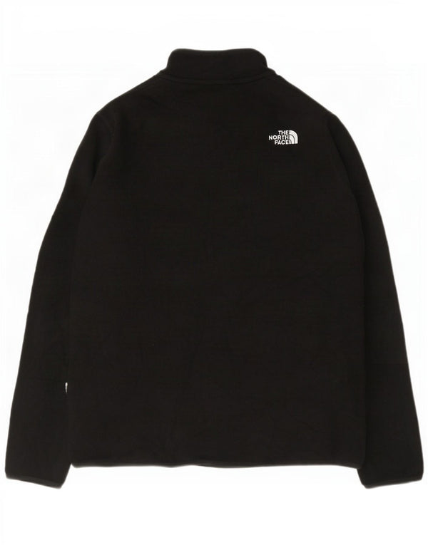 Женский флисовый джемпер с воротником на молнии The North Face, размер UK 18 XL, черный полиэстер