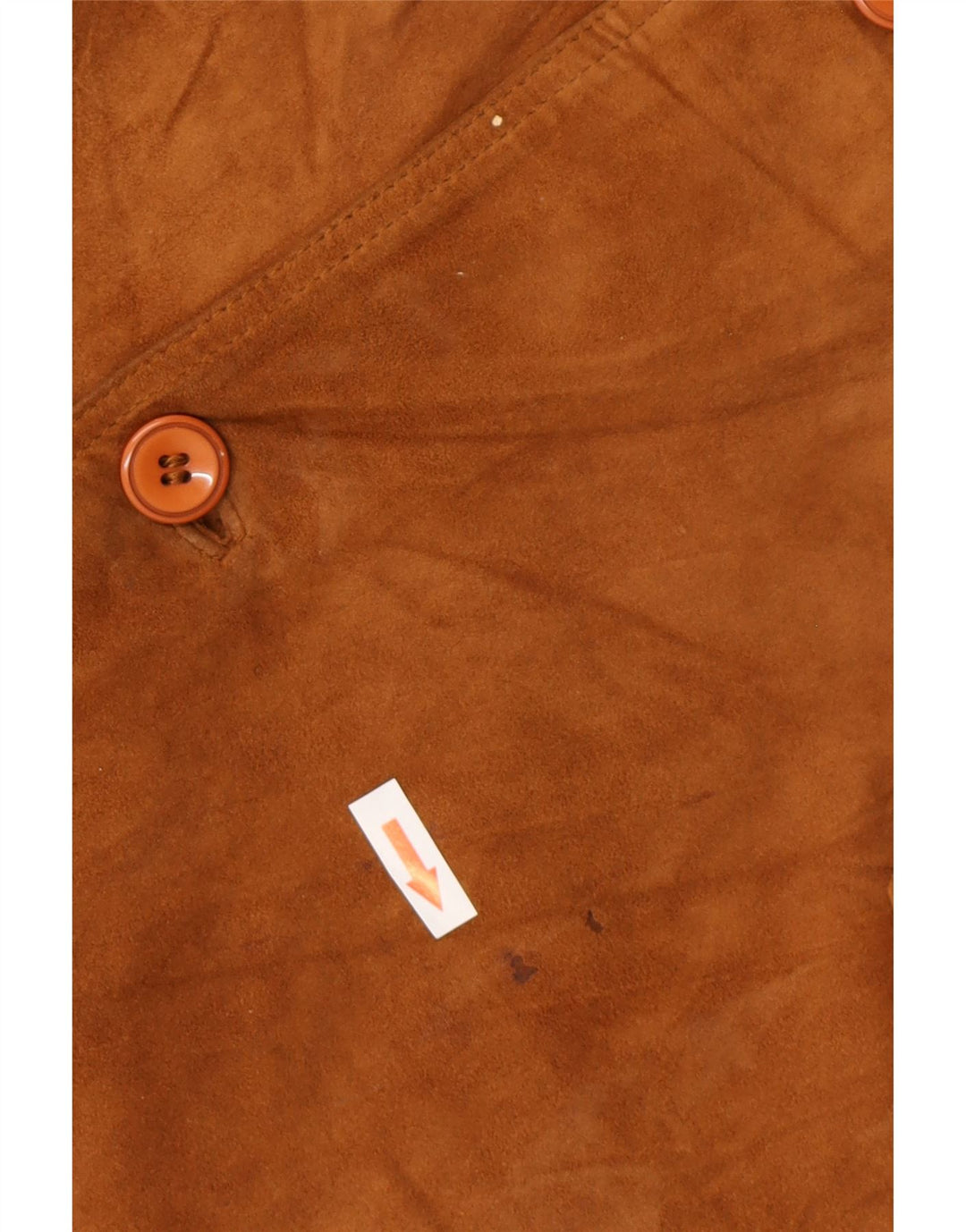 Винтажная мужская замшевая куртка-бомбер IT 56 3XL Коричневая замша