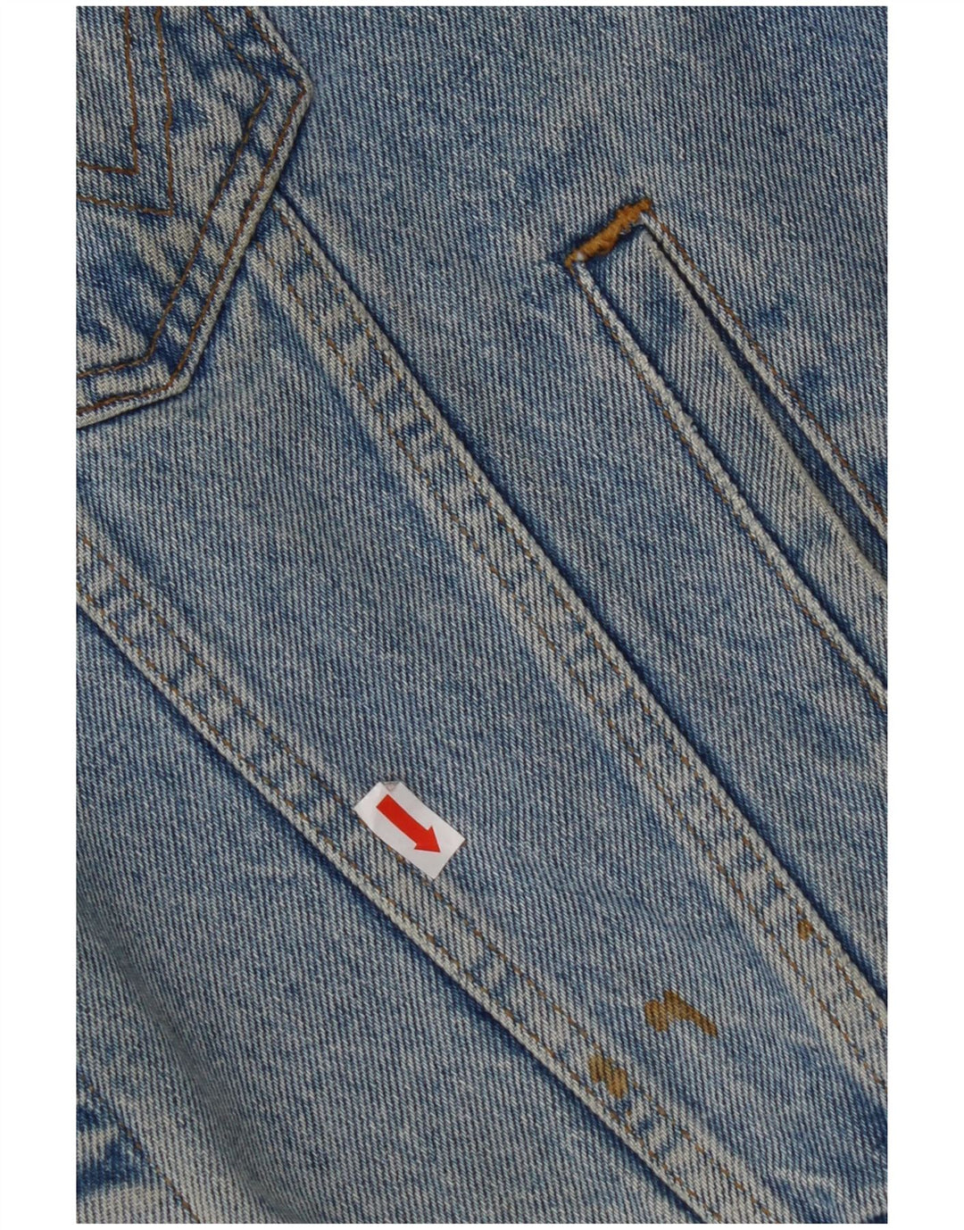 Мужской джинсовый жилет свободного покроя WRANGLER UK 36, маленький синий хлопок