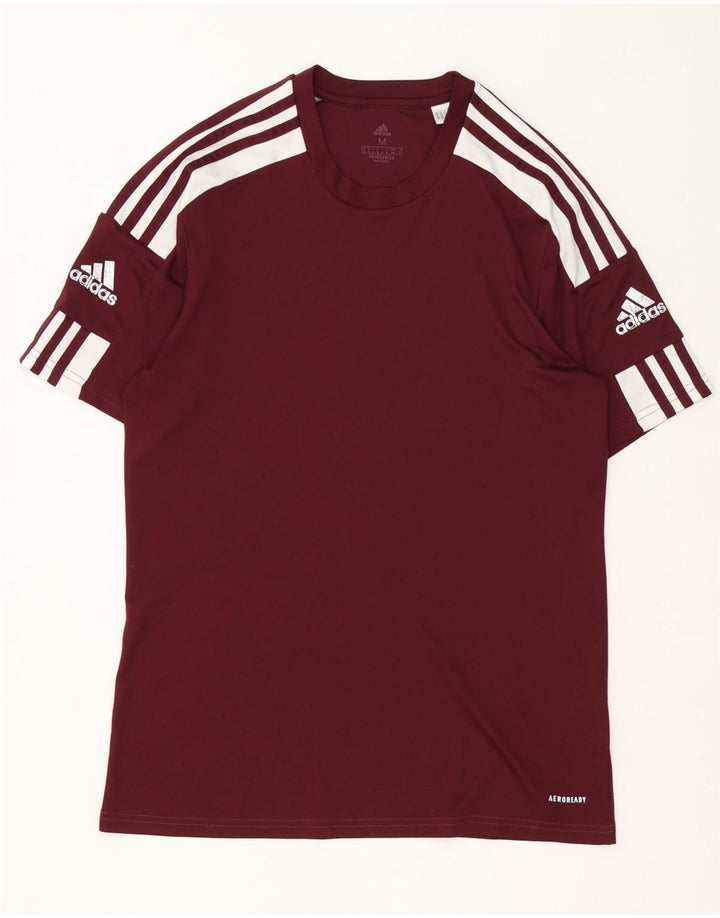 Мужская футболка Adidas Aeroready Top среднего бордового цвета из полиэстера