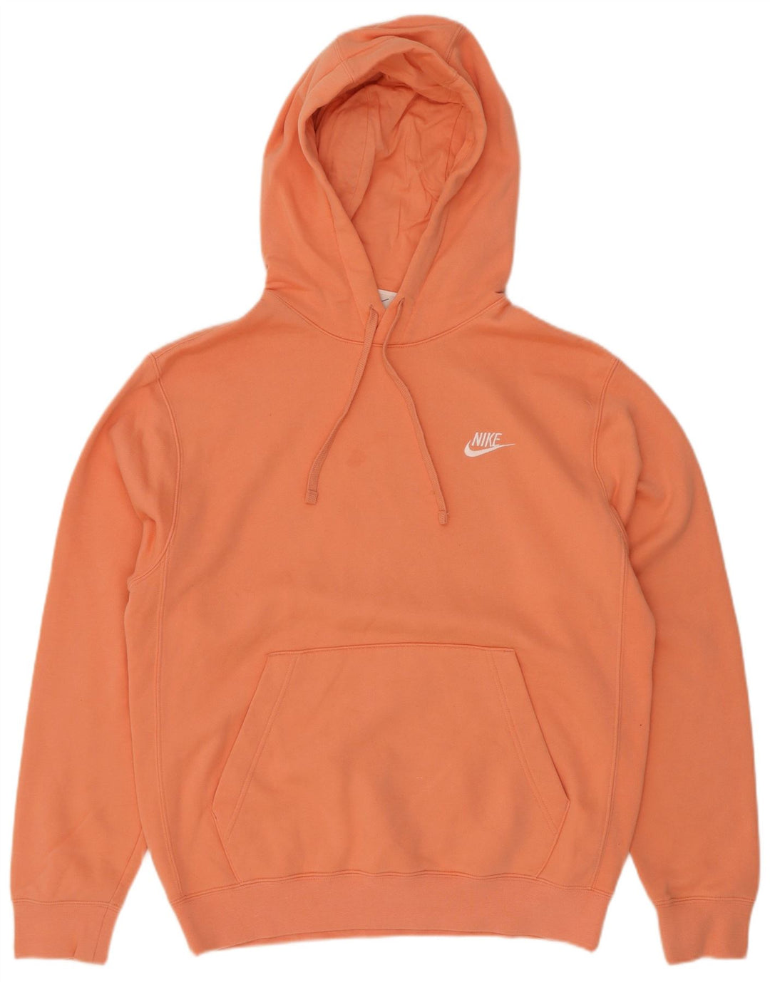 Мужской джемпер с капюшоном Nike, маленький оранжевый, хлопок