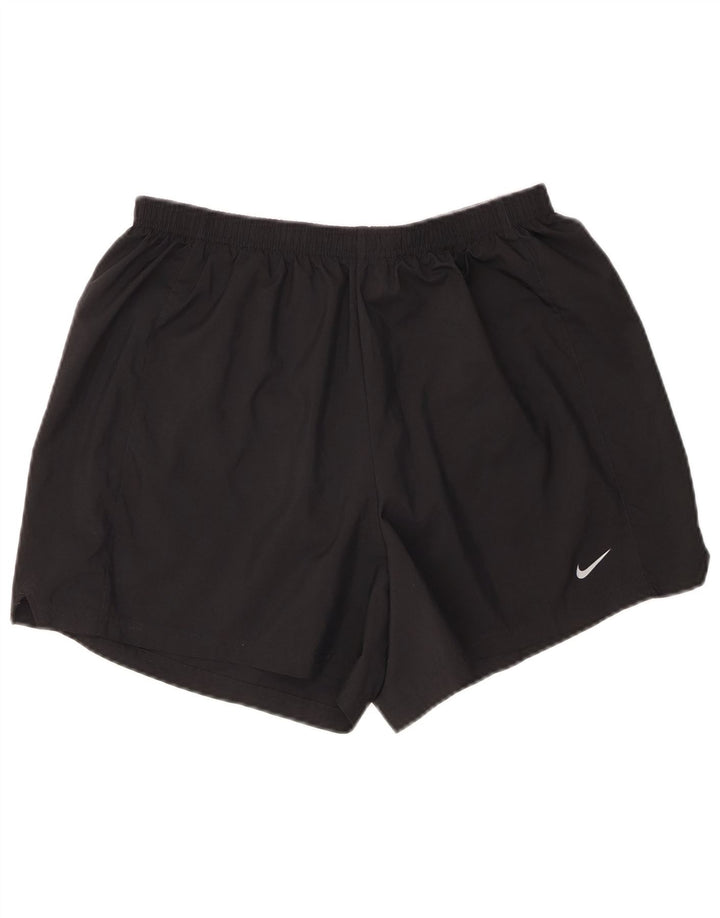 Мужские спортивные шорты Nike Fit Dry, большие черные из полиэстера
