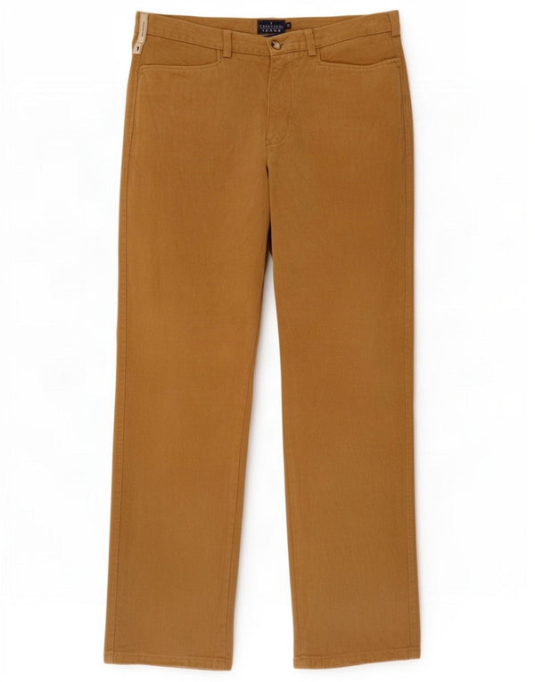 Trussardi Мужские прямые повседневные брюки IT 52 XL W38 L34 Коричневые хлопковые