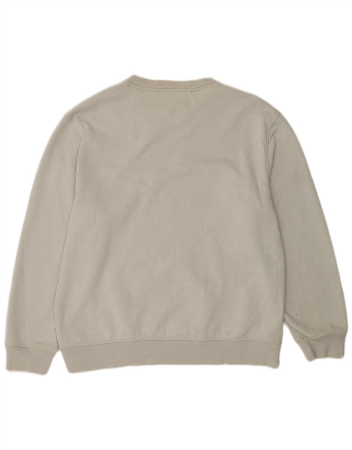 IZOD Mens Sweatshirt Jumper Large Grey Polyester