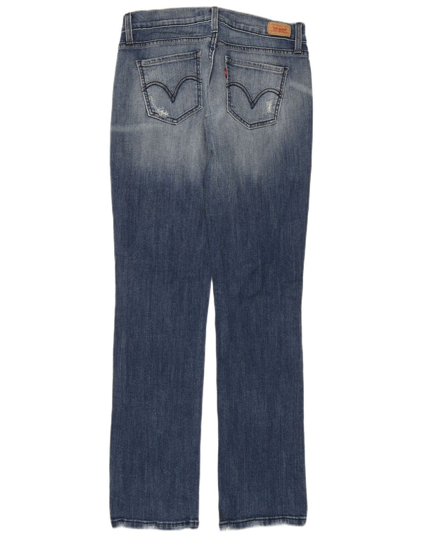 Женские прямые джинсы Levi's 504 Super Low США 7, средние W29 L31, синие, хлопок