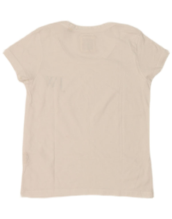 Женская футболка с рисунком Jack Wills Top UK 6 XS, белый хлопок