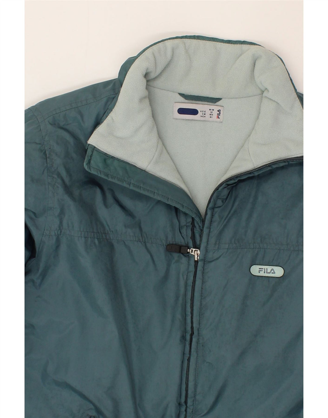 FILA Boys Windbreaker Jacket 11-12 Years Medium  Blue Polyester Vintage Fila and Second-Hand Fila from Messina Hembry 