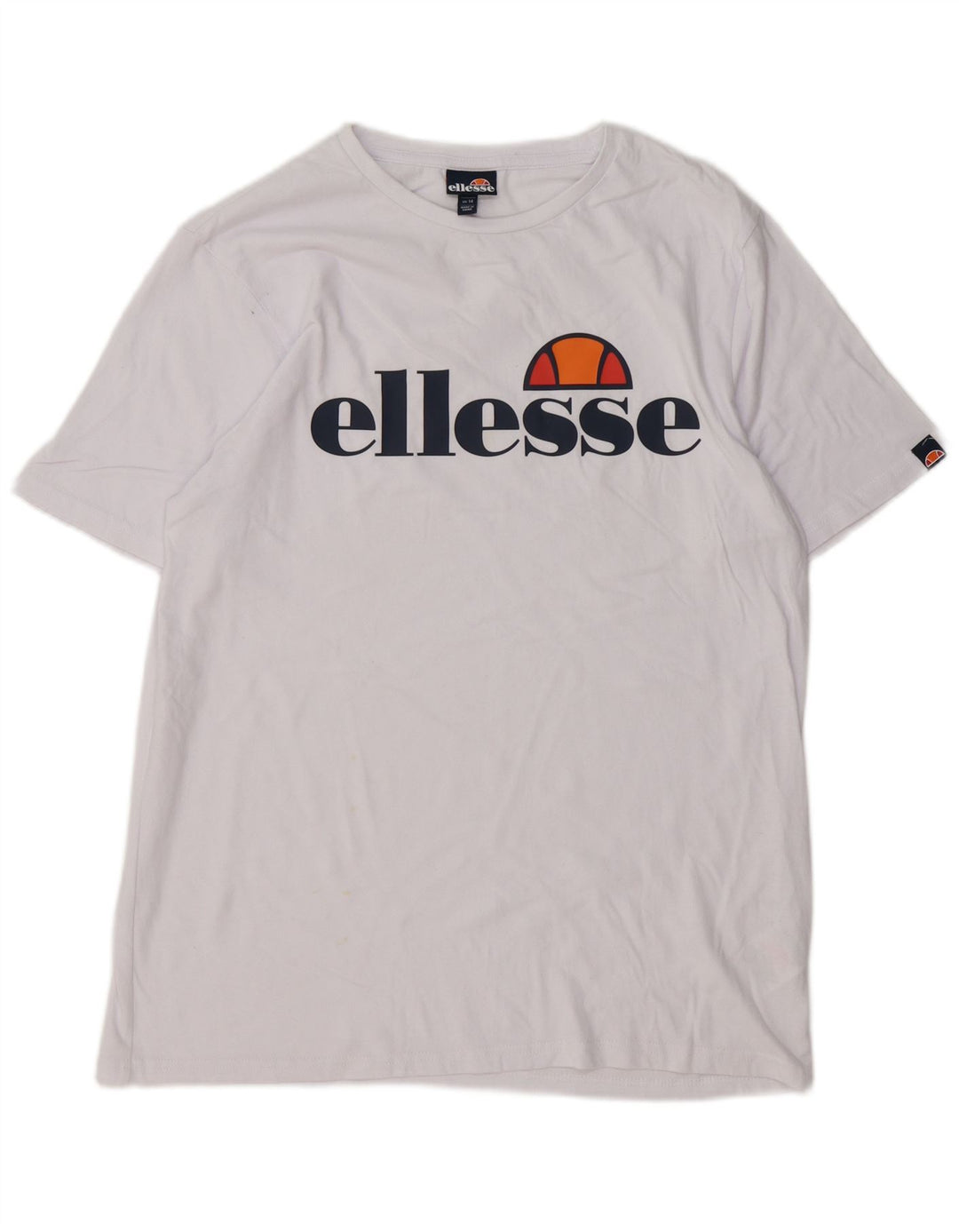 Женская футболка с рисунком Ellesse Top UK 14, средний белый хлопок, хлопок