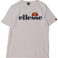 Женская футболка с рисунком Ellesse Top UK 14, средний белый хлопок, хлопок