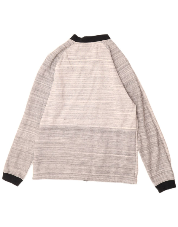 Мужской спортивный костюм NIKE, хлопковая куртка среднего серого цвета в полоску