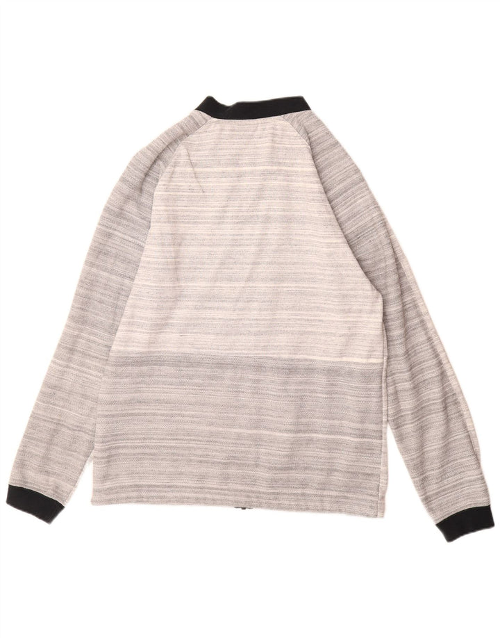 Мужской спортивный костюм NIKE, хлопковая куртка среднего серого цвета в полоску