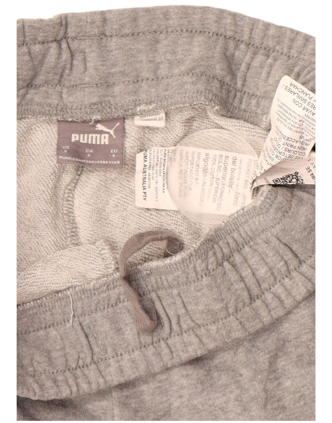 Мужские спортивные шорты PUMA с рисунком, маленькие серые, хлопок