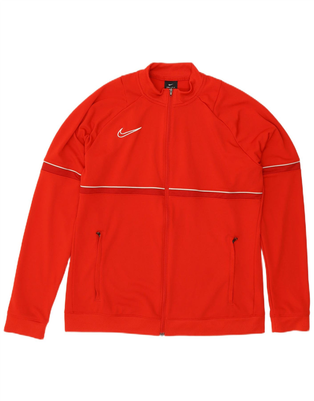 Мужская спортивная куртка Nike Dri Fit, большая красная полиэстеровая куртка