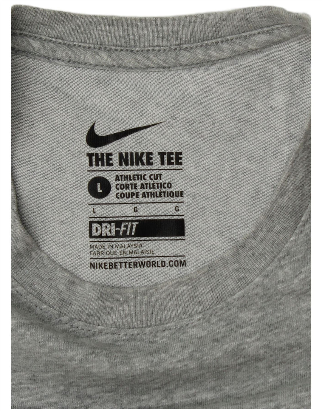 Мужская футболка Nike Athletic Fit с рисунком, большая серая крапинка