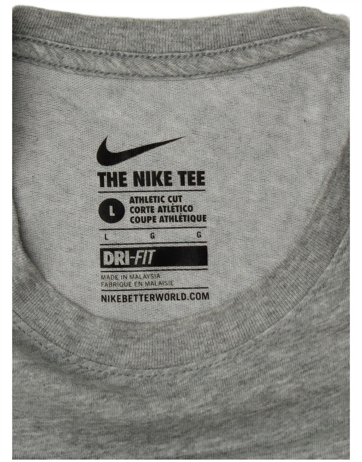 Мужская футболка Nike Athletic Fit с рисунком, большая серая крапинка