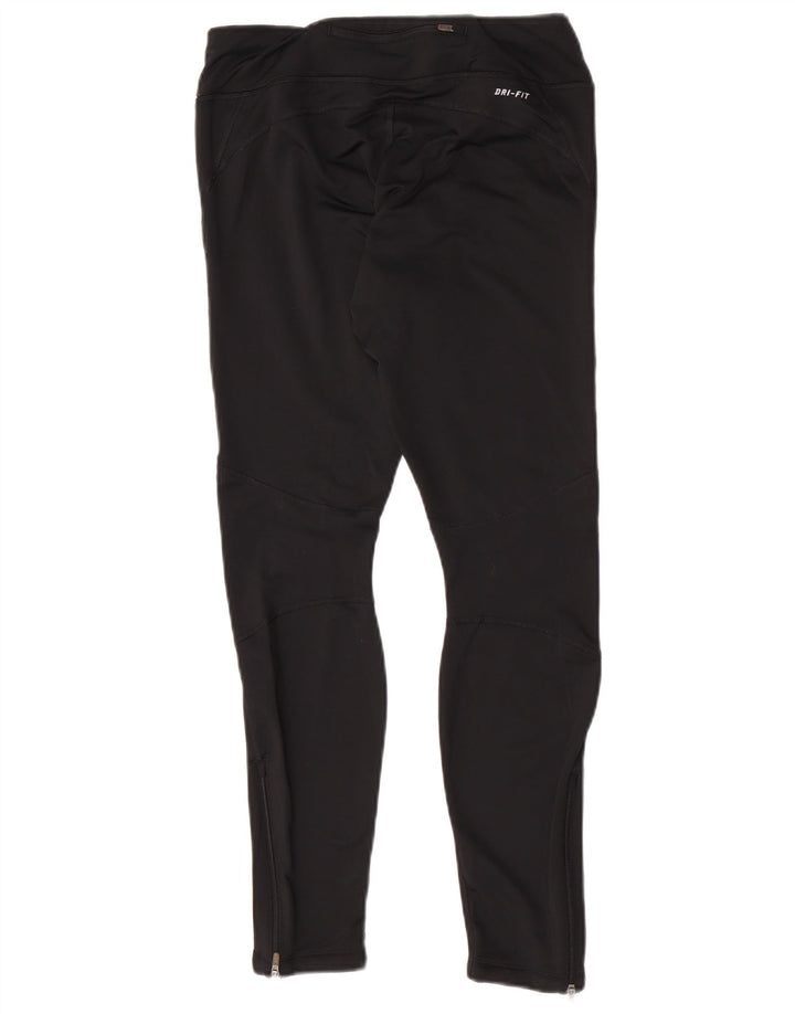 Женские леггинсы Nike Dri Fit UK 12, средний черный полиэстер