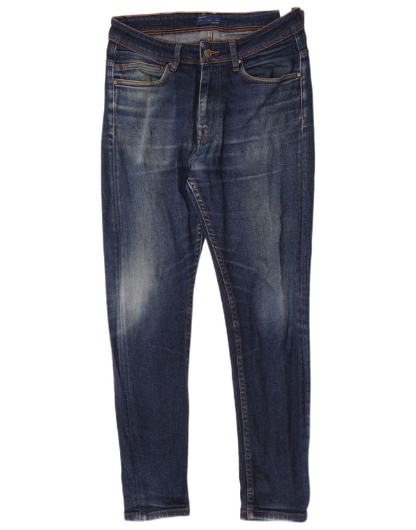 Мужские джинсы скинни Zara EU 42, большие W32 L29, синие, хлопок