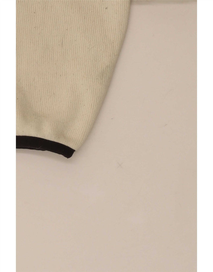 Женский свободный свитер Dkny с молнией 1/4, Великобритания, 6 XS, белый полиэстер