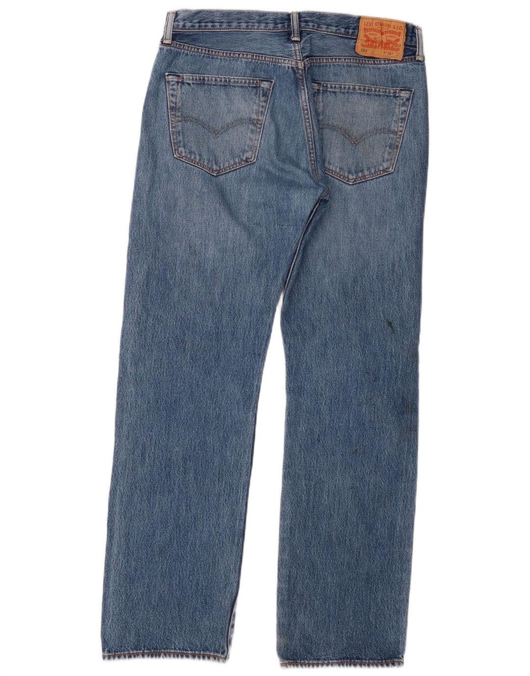 Мужские прямые джинсы Levi's 501 W34 L32 синие, хлопок
