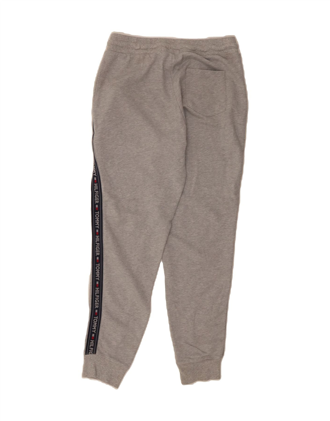 TOMMY HILFIGER Mens Graphic Tracksuit Trousers Joggers Medium  Grey Cotton Vintage Tommy Hilfiger and Second-Hand Tommy Hilfiger from Messina Hembry 