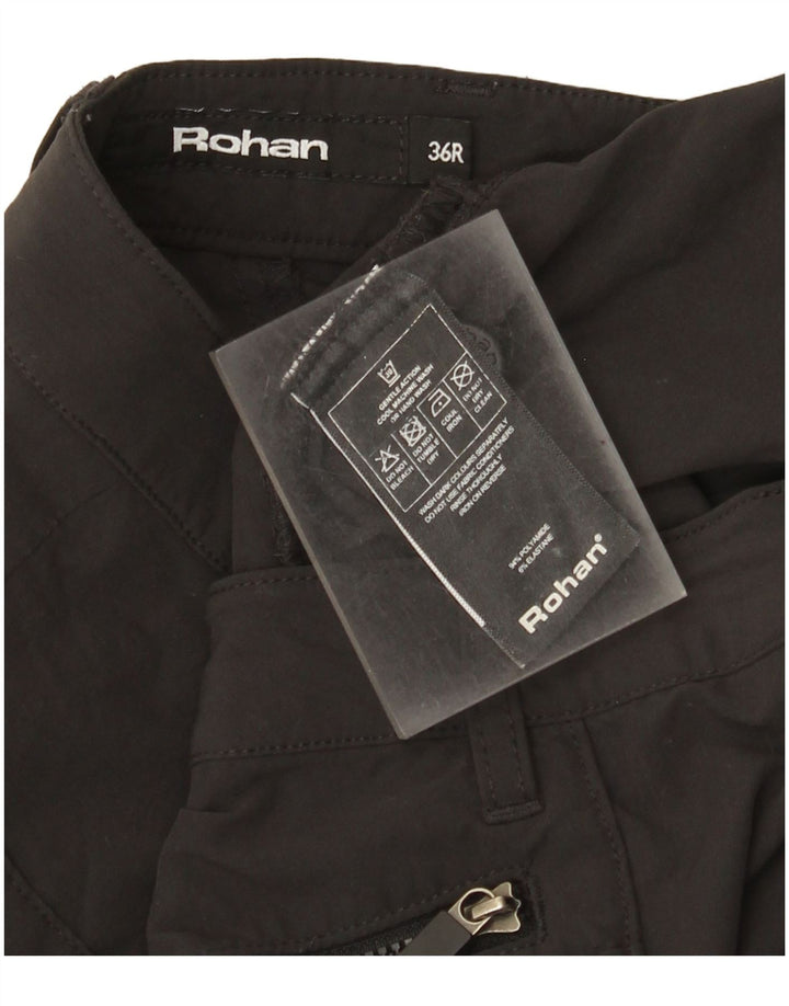 Женские прямые брюки карго Rohan W36 L31 серые из полиамида