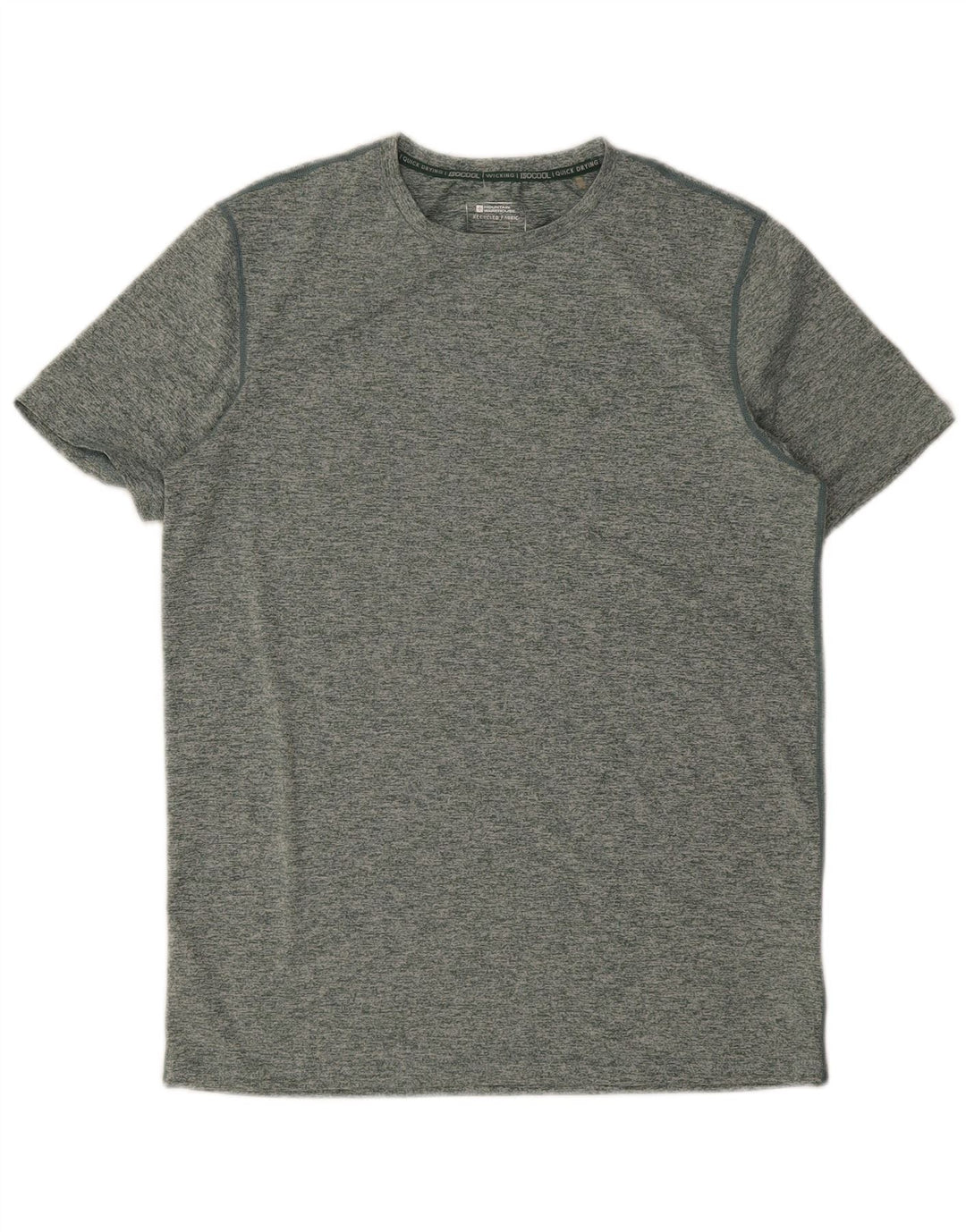 MOUNTAIN WAREHOUSE Мужская футболка из полиэстера маленького размера зеленого цвета с крапинками
