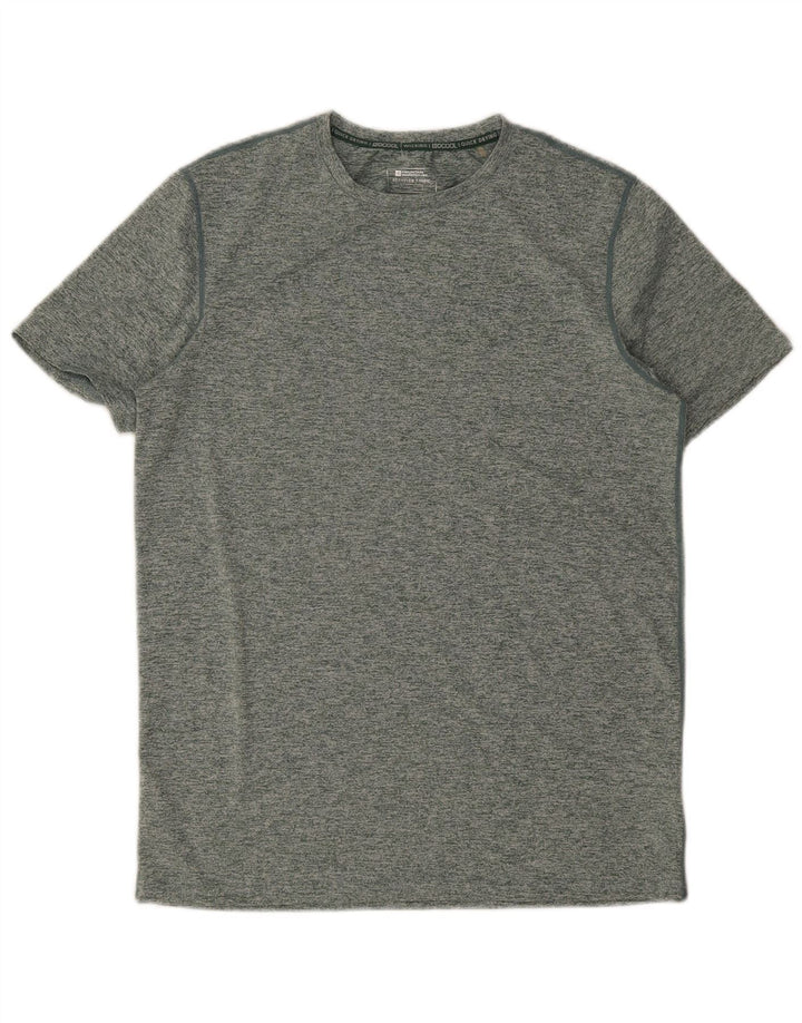 MOUNTAIN WAREHOUSE Мужская футболка из полиэстера маленького размера зеленого цвета с крапинками