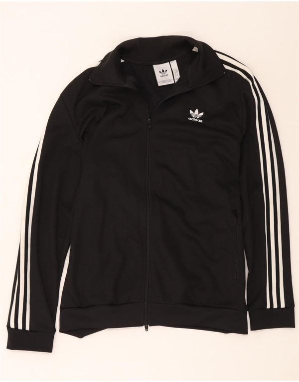 Женский спортивный костюм Adidas Top Jacket UK 16, большой черный полиэстер