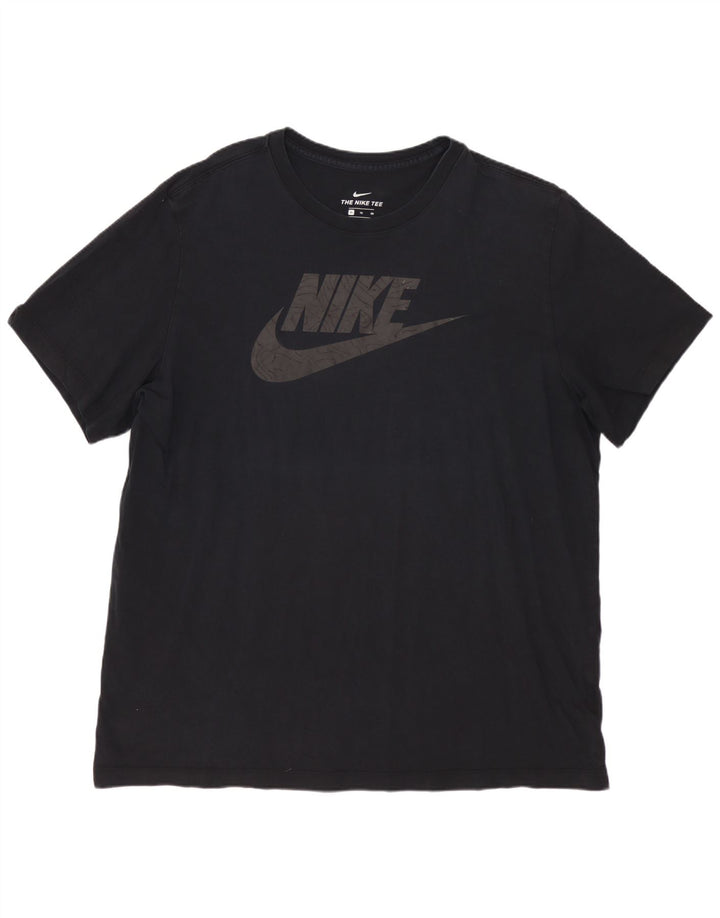 Мужская футболка с рисунком NIKE XL, черная