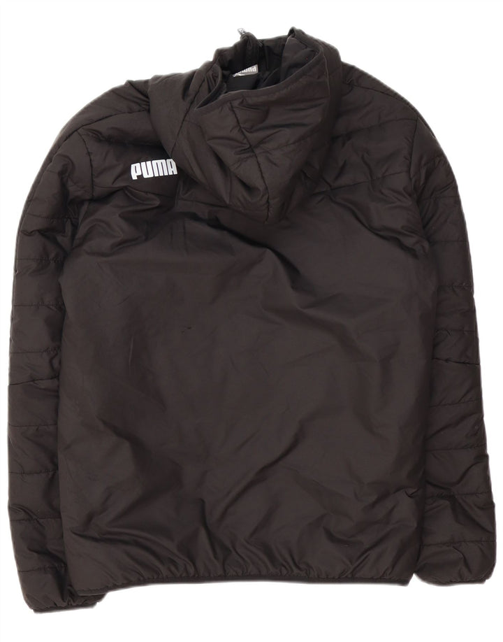 Мужская утепленная куртка с капюшоном Puma UK 36, маленькая, черная, полиэстер