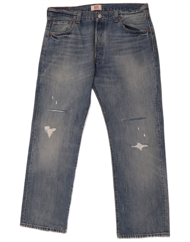 Мужские прямые джинсы Levi's 501 W36 L30 синие