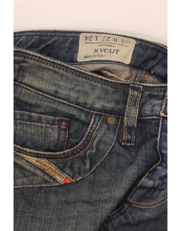 Женские прямые джинсы Diesel Kycut W27 L30 синие