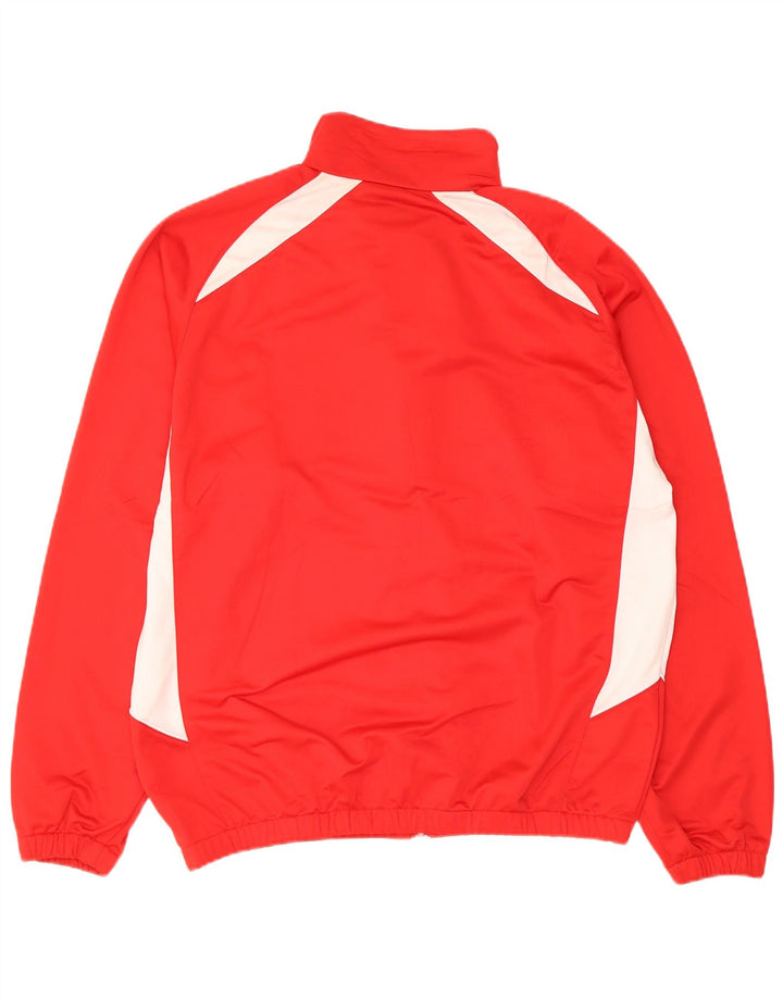 Мужская верхняя куртка Umbro, большая красная полиэстер с цветными блоками