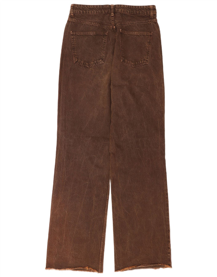 Женские прямые джинсы Zara EU 40 Medium W30 L33 Коричневые