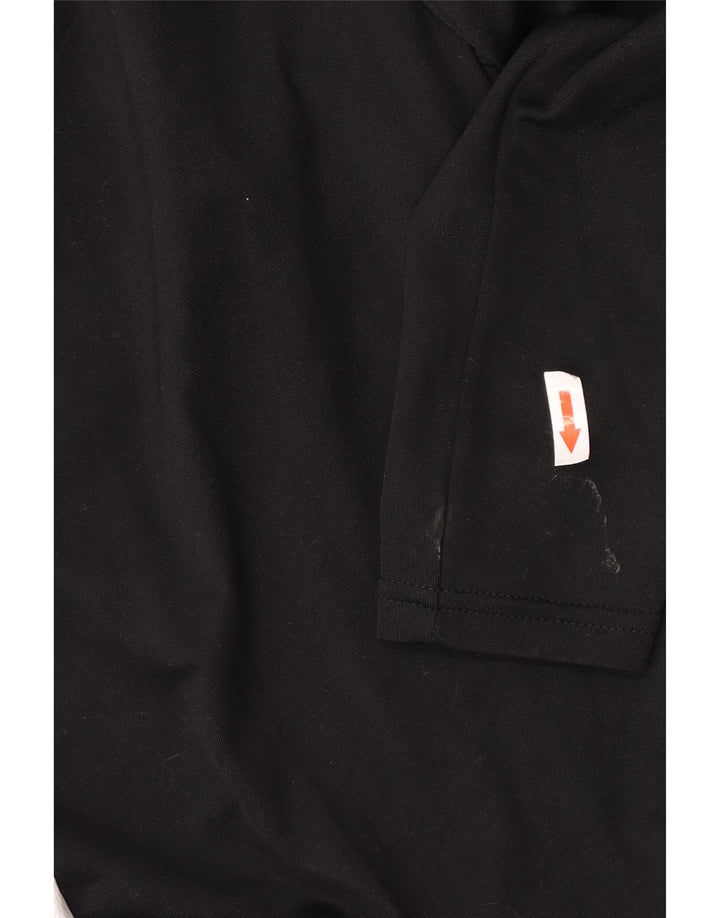 Мужские спортивные брюки Nike Dri Fit среднего размера, полиэстер с цветными блоками, средний черный