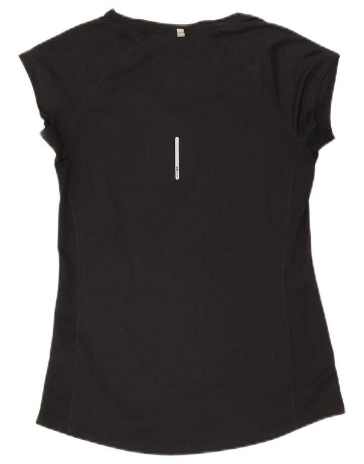 Женская футболка Nike Dri Fit Top UK 8, маленький черный полиэстер