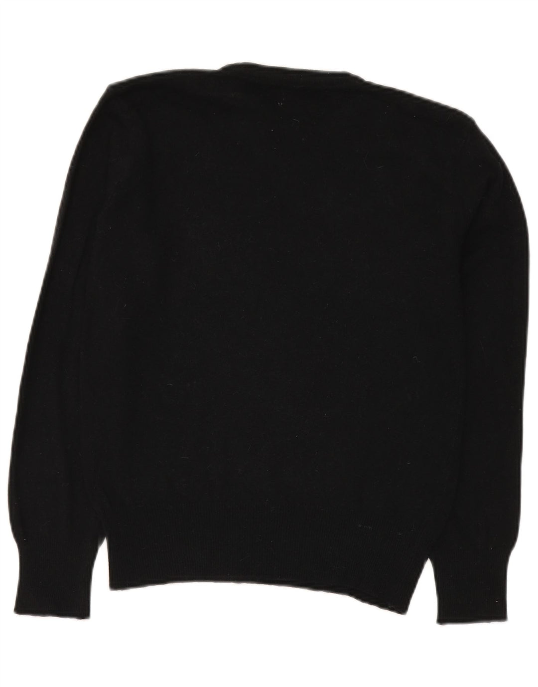 Женский джемпер с круглым вырезом Benetton IT 50 XL, черный, шерсть