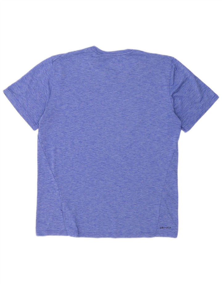 Мужская футболка Nike Dri Fit, большой синий полиэстер с крапинками