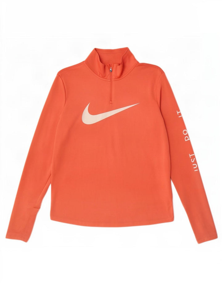 Женский спортивный костюм-пуловер с графическим рисунком Nike Dri Fit UK 16, большой розовый