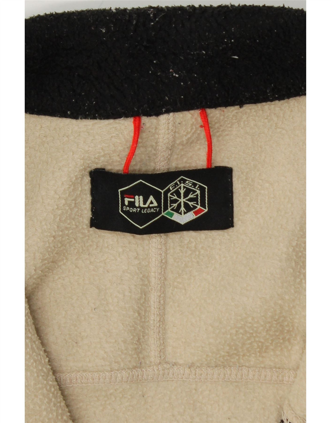 Мужская флисовая куртка FILA UK 36, маленькая, с белыми цветными блоками